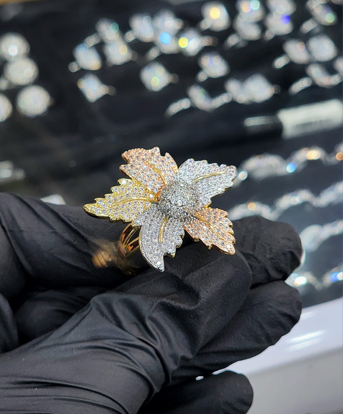 Local Made Fashion Fancy Floral Rings