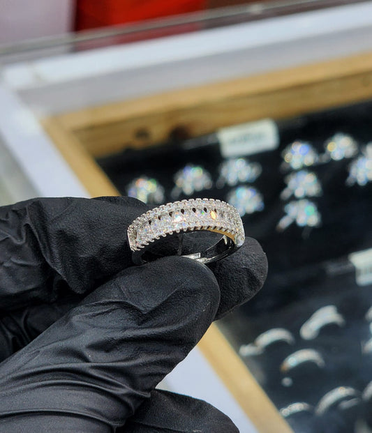 Dazzling Pave Set Zirconia Statement Ring
