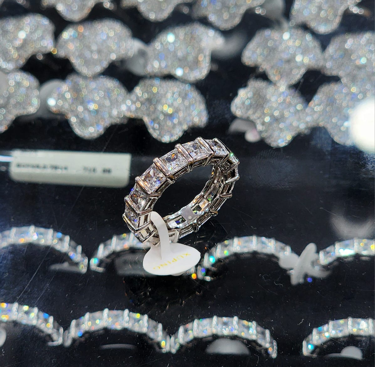 Xuping Silver ring zirconia stone