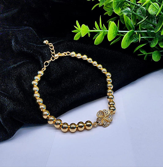 Lucky Clover Beaded Bracelet