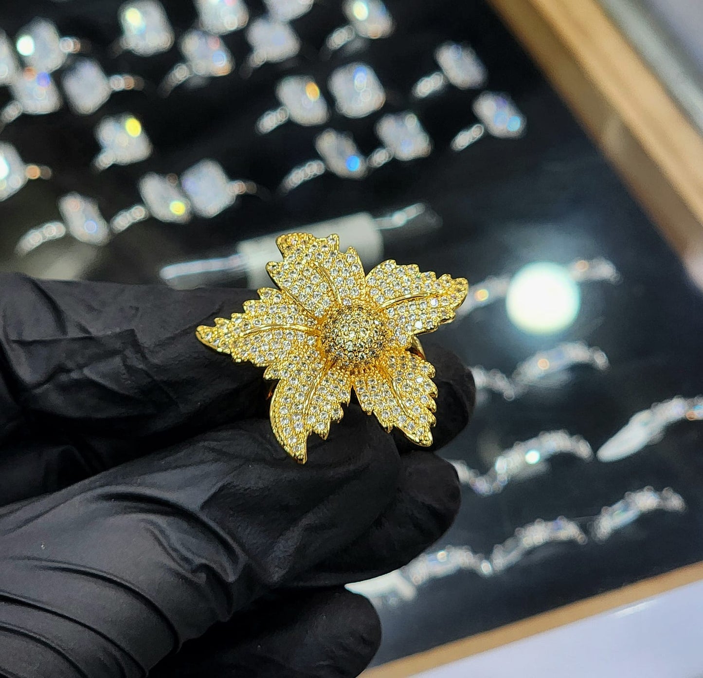 Local Made Fashion Fancy Floral Rings